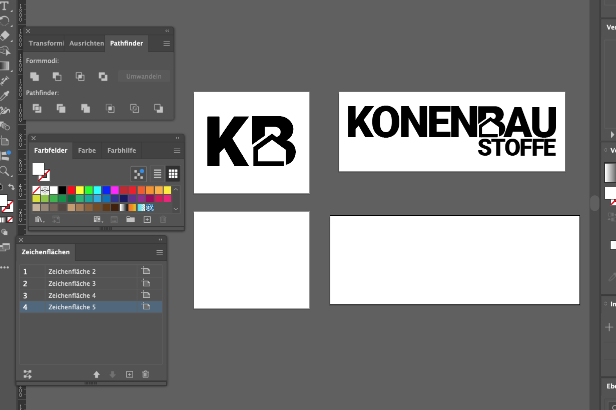 Illustrator Datei Konenbaustoffe Design